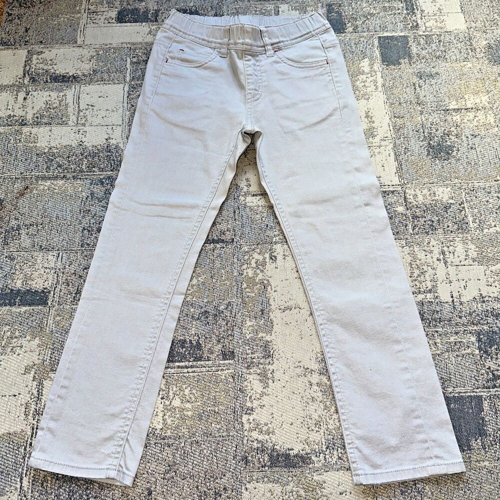 Uniqlo Jeans Unisex Kids Boys Girls Jeans Pants Dark Light Gray Small (5-6 Y)
